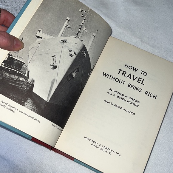 HOW TO TRAVEL WITHOUT BEING RICH 1959 VINTAGE HARDCOVER BOOK, STRONG AND RUNYON - Picture 10 of 17